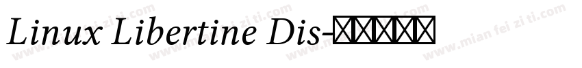 Linux Libertine Dis字体转换